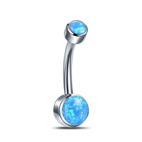 Titanium Opal Belly Bar