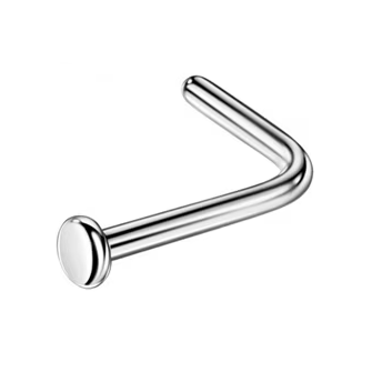 Surgical Steel Flat L Nose Stud