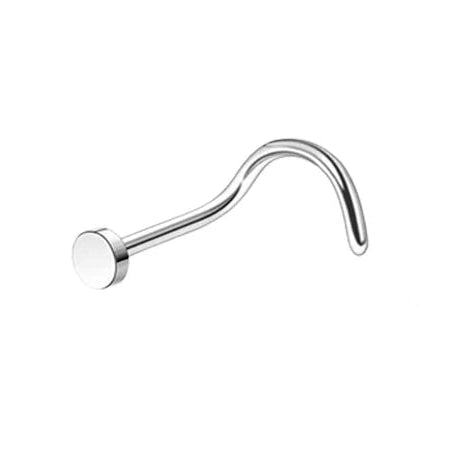 Surgical Steel Flat Screw Nose Stud