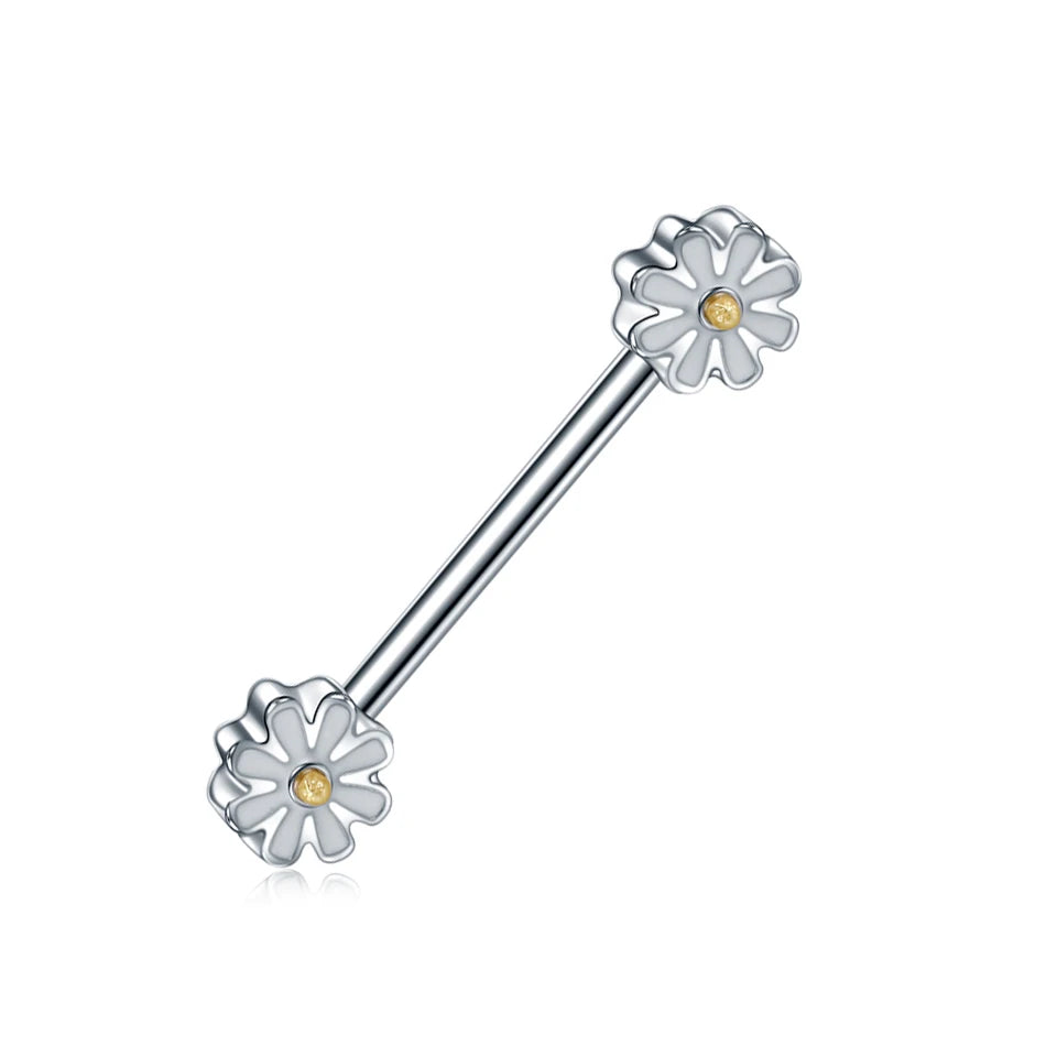 Cute Daisy Steel Barbell