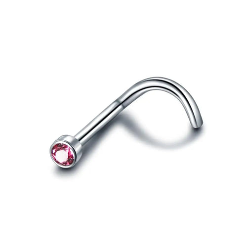 Coloured Diamante Nose Stud