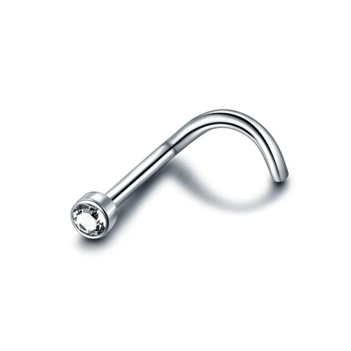 Coloured Diamante Nose Stud