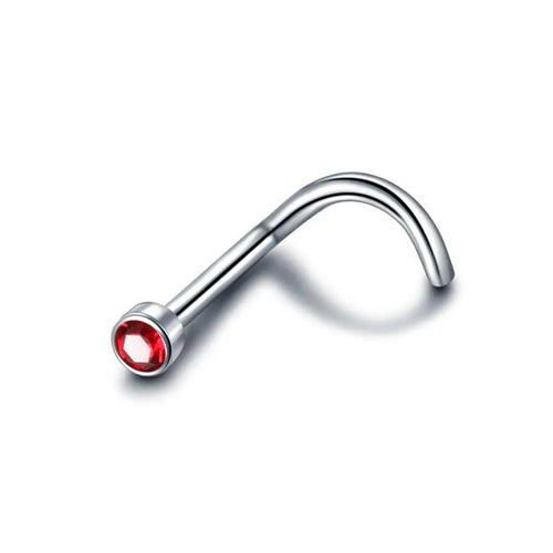 Coloured Diamante Nose Stud