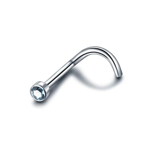 Coloured Diamante Nose Stud