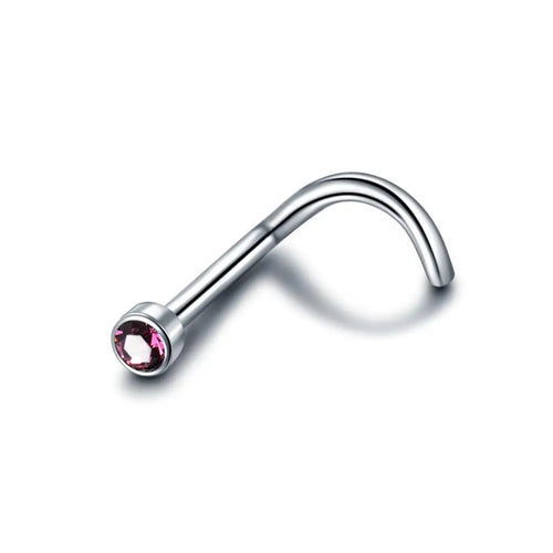 Coloured Diamante Nose Stud