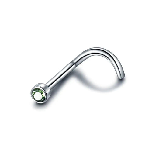 Coloured Diamante Nose Stud