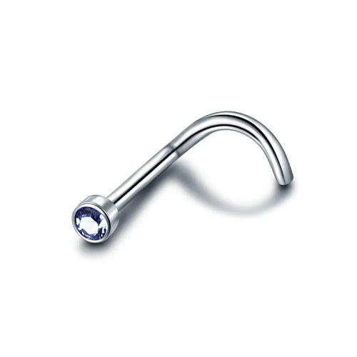 Coloured Diamante Nose Stud