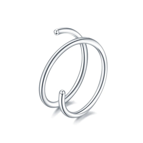 Surgical Steel Double Ring 20G