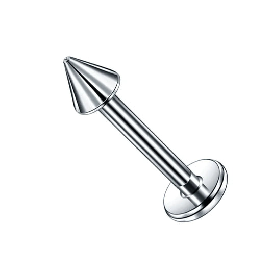 Surgical Steel Spiked Flat Back 16G