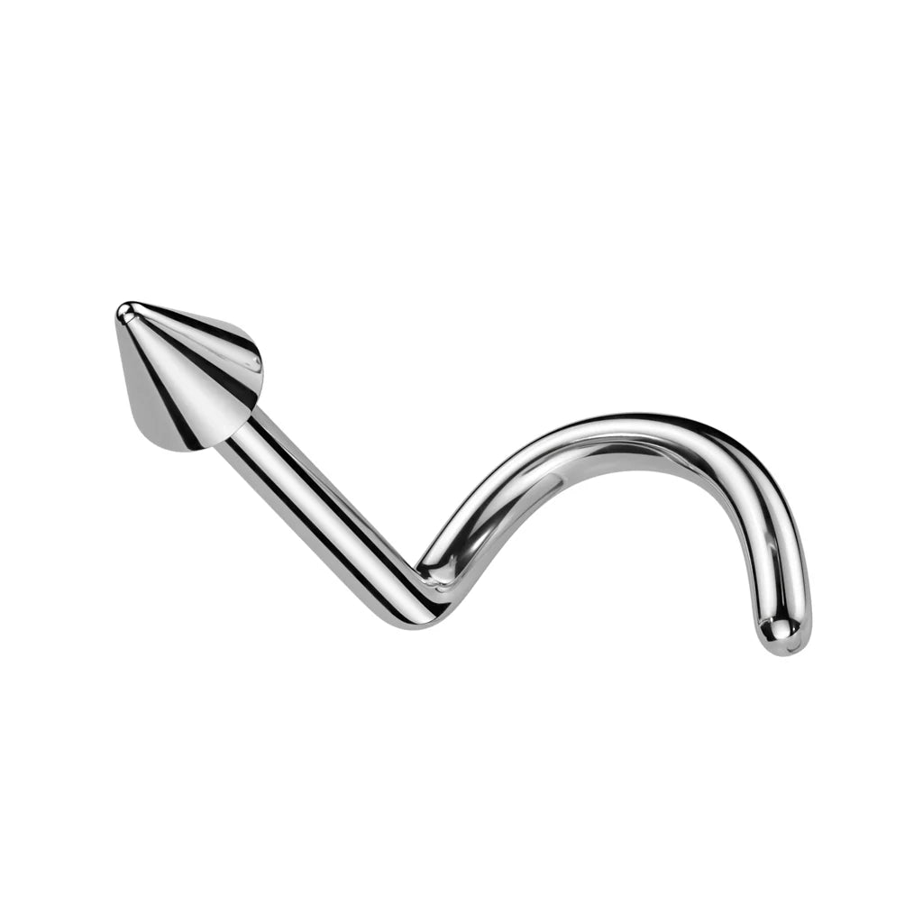 Surgical Steel Spike Screw Nose Stud