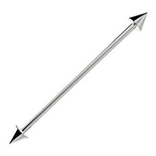 Surgical Steel 36mm Barbell Spiked 14G