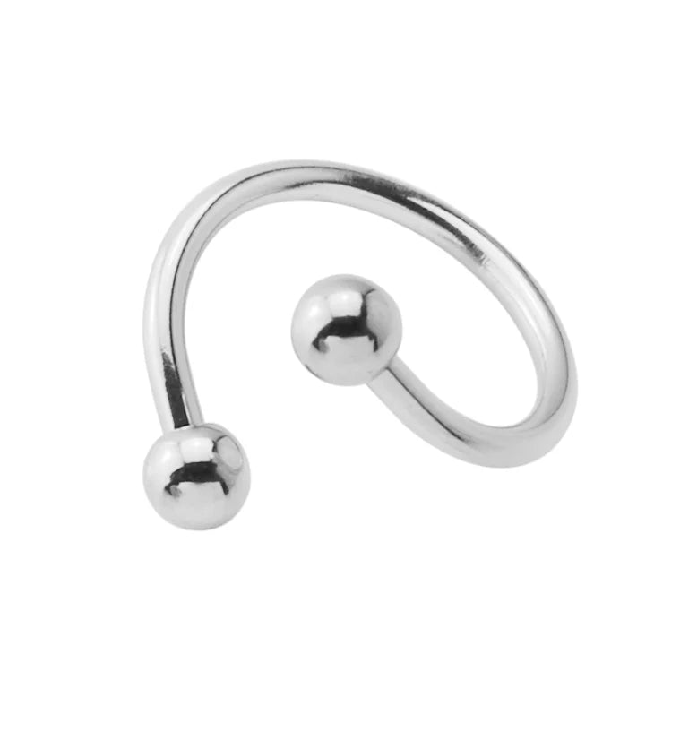 Surgical Steel Twisted Barbell 16G